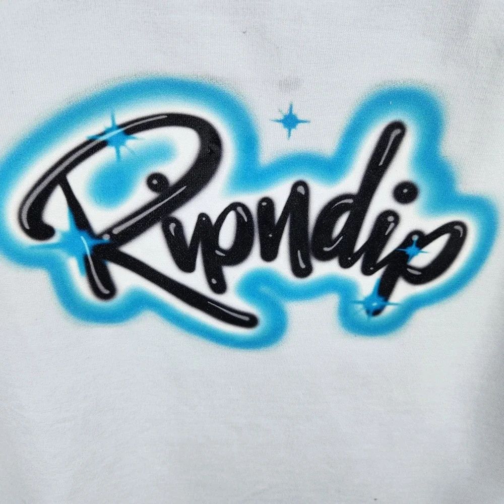 RIPNDIP In Loving Memory Cami‎ Tank White Blue Graphic Print Size L - Picture 2 of 8